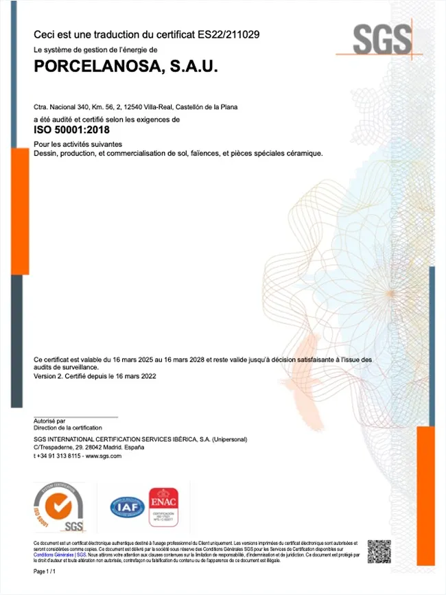 certf. ISO 50001